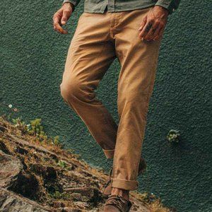 The Slim Chino in British Khaki Taylor Stitch